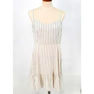 Old Navy White and Blue Striped Mini Dress